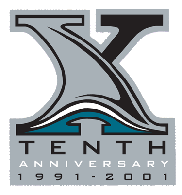 San Jose Sharks 2000 01 Anniversary Logo 02 vinyl decal